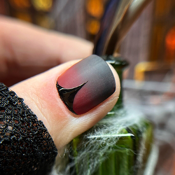 Dracula Bride nail art tutorial