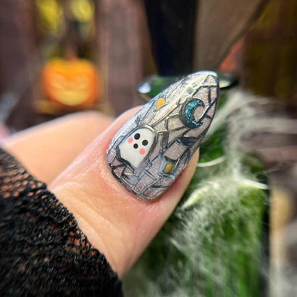 Ectoplasm nail art tutorial